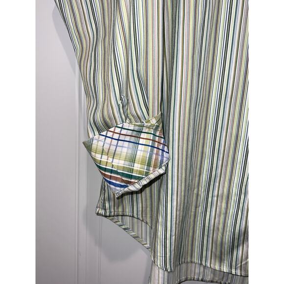 Thomas Dean Shirt Men's Long Sleeve Cotton Button Up Size XL - Picture 5 of 7